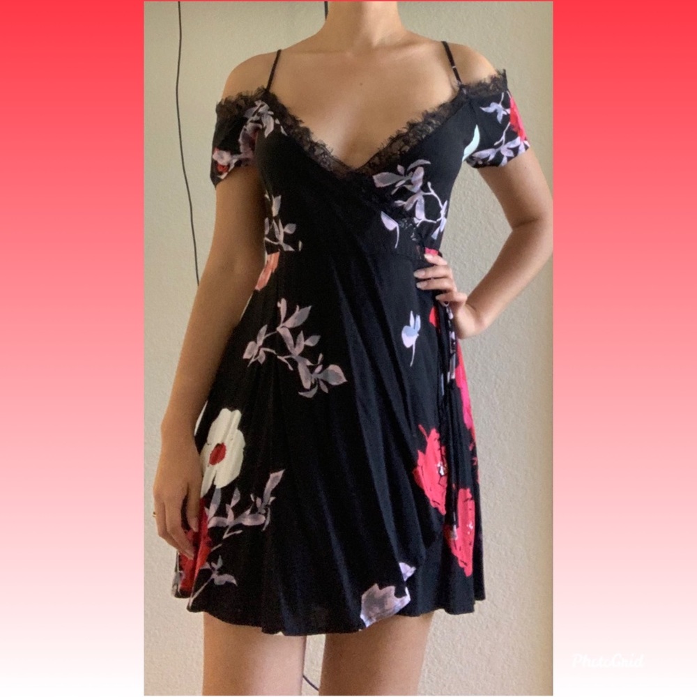 Boutique Floral Wrap Dress